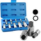 Generic 10 Piece Xzn Triple Square Spline Power Drive Socket Driver Bit Tool Set Kit 789611043131