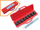 Generic 8 Pc 3 4 Dr Drive Shallow Air Impact Socket Set Truck Sae 26 To 38mm 657807203716