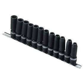 Tg-312md Genius Tools 668233872155 12pc 3/8 Inch Dr. Metric Deep Swivel Impact Socket Set -