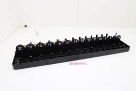 St38m Goliath Industrial Tool 30 Slot Metric 3/8 Inch Drive 6-20mm Blacktray Shallow And Deep Sockets