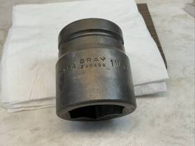 7-654 Gray 1-11/16 Inch 1-inch Drive 6pt Impact Socket Made In Canada