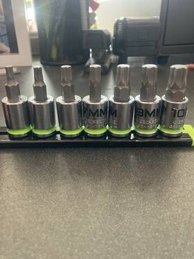 Ge7bsshsrpt Grip Edge Gripedge Hex Bit Socket Set 7-pc - 3/8ftft Drive Short Sae Rpt Driver