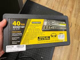 Ecp016474 Grip Tight Tools So40 Socket Set 40 Pcs 1/4 Inch And 3/8