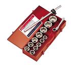 Gs-615s Genius Tools Piece Sae Hand Socket Set 668233824000