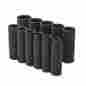 H2dsaei11pcsr Husky Impact Socket Set 11 Piece 1 2 In Drive Deep Sae 6 Point Alloy Steel 037103264527