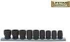 H3dimsm9pc Husky In Drive Standard Metric Impact Socket Set 0037103276636