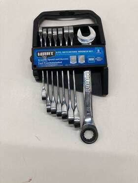 P06019853 Hart Tool 810022398180 7pc Ratcheting Wrench Set