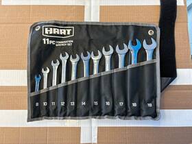 Hart Tool 810022398197 11-piece Combination Wrench Set With Pouch Chrome Vanadium