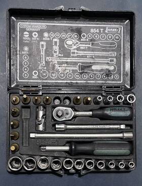 Hz854 Hazet 854 Socket Set - Used And Not Complete