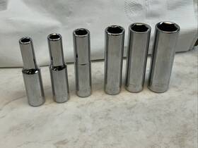 20114 Husky 6pc 6pt Deep Sae Sockets 3/16 7/32 9/32 11/32 3/8 7/16 Inch Usa