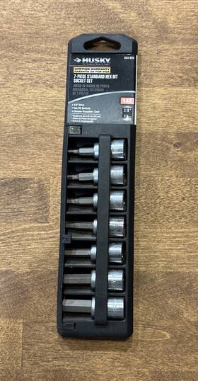 364885 Husky 3/8 Inch Drive Sae Hex Bit Socket Set 7-piece