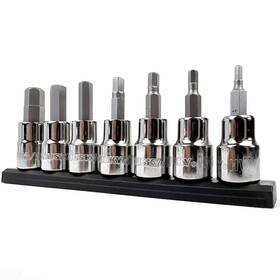 Husky 445025798779 3/8 In Drive Sae Hex Bit Socket Set 7-piece