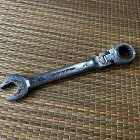 65489 Husky 1/2 Inch Flex Head Combination Ratcheting Wrench 12 Point