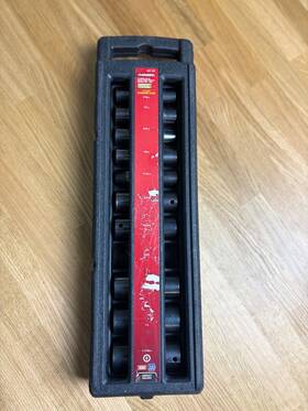 658-579 Husky 10 Piece Sae 1/2 Inch Drive Deep 6 Point Impact Socket Set 1-1/16 - 7/16