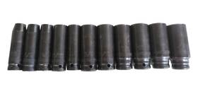 Husky 711181662511 1/2 Inch Drive Sae 6-point Impact Socket Set 11-piece 7/16 - 1-1/16