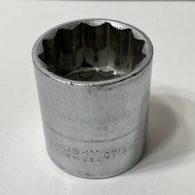 Ct-1240 Husky Ct1240 1-1/4 Inch Socket 1/2 Drive 12pt Usa Made Vintage Chrome