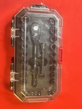 H1004d26sws Husky 1008 255 497 26-piece Universal Socket Set With 100-position Ratchet