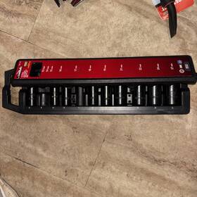H2ddimp11pcmn Husky 1/2 Inch Drive Metric 6-point Deep Impact Socket Set With Case Missing 2