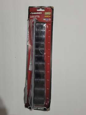 H2dimsm11pc-02 Husky 1/2 Inch Drive Standard Metric Impact Socket Set 11-piece New Opened