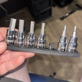 H3dsae7pchbssr Husky 3/8 Inch Drive Sae Hex Bit Socket Set 6 Piece Missing 3/16