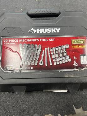 P11013464 Husky Tools 037103345042 70 Piece Mechanics Tool Set 3/8 Inch