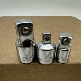 20238 Husky Tools Vintage Master Mechanic 1/4 Inch 3/8 1/2 Dr Ratchet Socket Adapter Usa