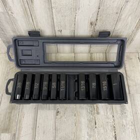 Hyper Tough 681131409568 Sae Deep Impact Socket Set - 11-piece 1/2 Drive 6-point 1 Missing