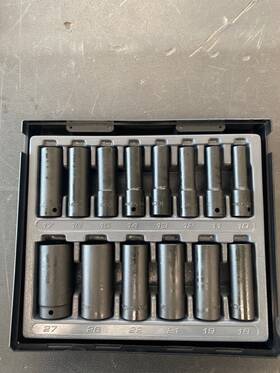 Pd4045650 Icon Professional Ratcheting I3dm-14 14pc Metric 1/2 Inch Drive Deep Impact Socket Set I3dm
