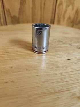 337740 Kobalt 3/4 Inch X 1/2 Dr Standard Chrome Socket 12 Pt # Free Usa Shipping