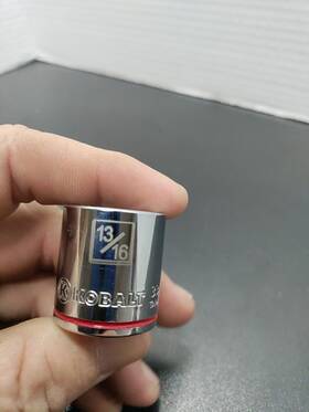 337801 Kobalt 13/16 Inch 3/8 Drive 6pt Sae Socket - Red Band Taiwan
