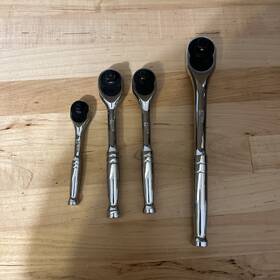 5140023 Kobalt New 3pc Ratchet Set 1/4 3/8 1/2 In Drive #5140023