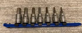 81722 Kobalt 7 Piece 3/8 Inch Drive Hex Driver Socket Set # - 3 4 5 6 8 10mm Bits