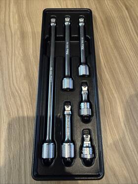 Koken Pk3763/6 Wobble-fix Extension Bar Set 3/8 Inch Drive 6pcs With Abs Tray