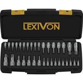 Lexivon 840025256729 Master Torx Bit Socket Set Premium S2 Alloy Steel Complete 34-piec
