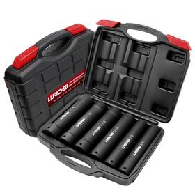 Llndei 768534782242 1/2 Inch Drive Extended Length Impact Socket Set 6pcs Extra Deep