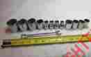 Lot-12 Easco 1 2 Dr 12-pt Std And Metric Chrome Sockets Combination Wrench
