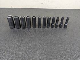 Smmdmp126pt Mac Tools #bj929 12-pc. 1/4 Inch Drive Metric Magnetic Impact Socket Set