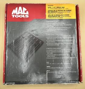 Mvp028799 Mac Tools Svuep62b 6-pc. 1/2 Inch Drive Sae Universal Impact Extension S