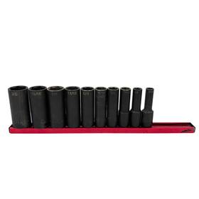Sxdp106brpt Mac Tools 10-piece 3/8 Inch Drive Sae Deep Impact Socket Set