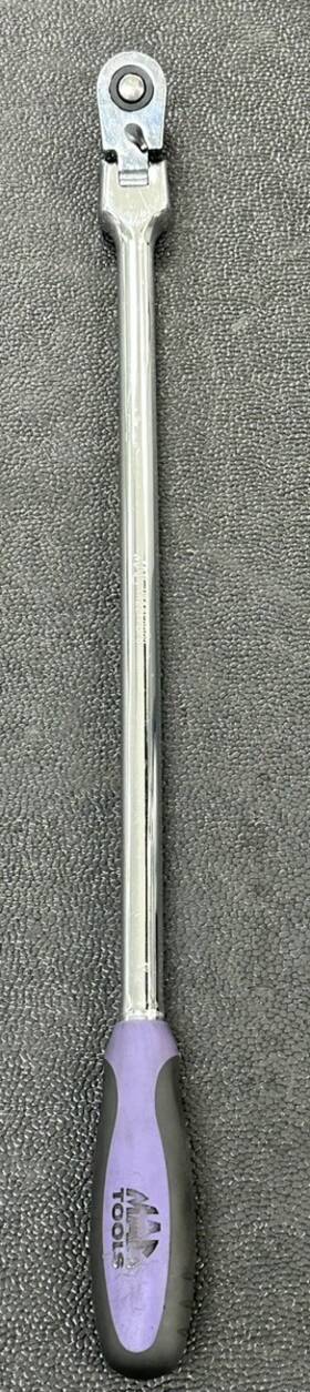 Pd1117535 Mac Tools Vr22fpbpr Long Flex Head Ratchet 1/2 Inch Drive X 22 Chrome - Purple