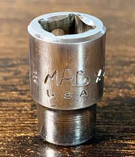 X126 Mac Tools Usa 3/8 Inch Drive 6-point Shallow Socket -