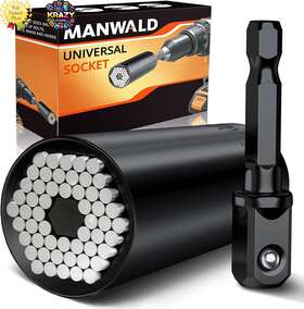 Manwald Us100249 Ultimate Universal Socket Tool Set The Perfect Gift Any Hyman Or Diy Enthusiast