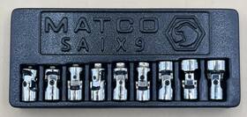 Mvp026988 Matco Tools Sauqsm8 9pc 1/4 Inch Inverted Torx Stubby Universal Socket - Saix9