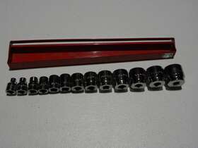 Sb136t Matco Tools Vintage 13 Piece 3/8 Inch Drive Sae 6 Point Chrome Socket Set