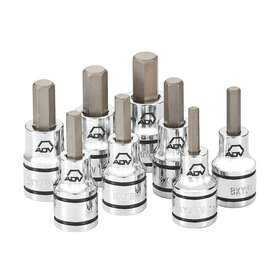 Sbxym8v Matco Tools 8 Piece 3/8 Inch Drive Metric Adv Hex Bit Socket Set #sbxym8v Was 96