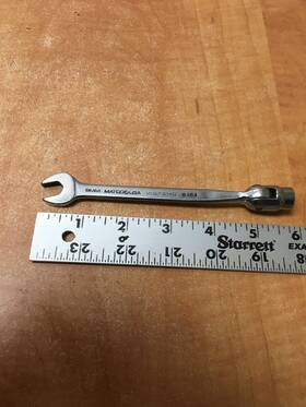 Matco Tools Wbf9m6 Usa 9mm Metric Open End Flex Head Socket Saltus Wrench