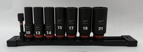 49-66-6152 Milwaukee Shockwave Impact Duty Deep 6 Point 7pc. Socket Set 13686170