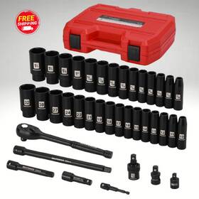 Mixpower 750139256730 Piece 1/2-inch Drive Deep Impact Socket Master Set