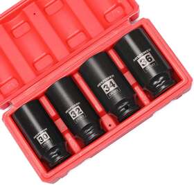 Mt005 Mixpower 4-piece 1/2-inch Drive Deep Impact Socket Set 12 Point Metric Cr-mo