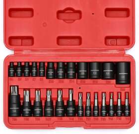 Mt078 Mixpower 25 Piece Torx Bit Socket And Female External Set 13 Star